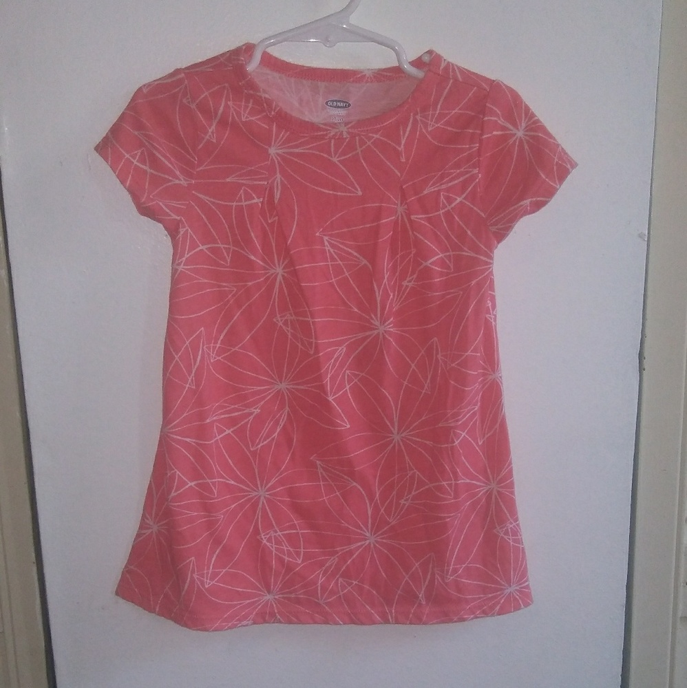 Old Navy Coral White Flower Dress 2T - Picture 2 of 5